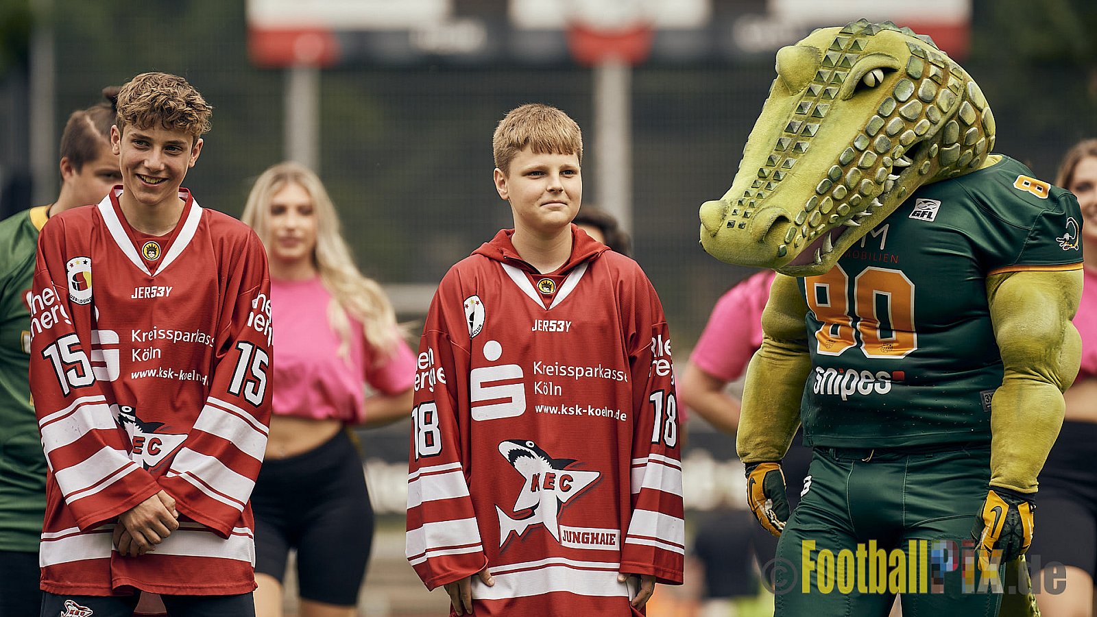 GFL Season 2022 Cologne Crocodiles vs. Kiel Baltic Hurricanes am 11.06.2022 im Stadion Stadion Höhenberg, Höhenberger Ring, 51103 Köln. Punkte Endstand 49 : 00. Bildnummer: 2022-06-11_0099 - CologneCrocodilesVsKielBalticHurricanes