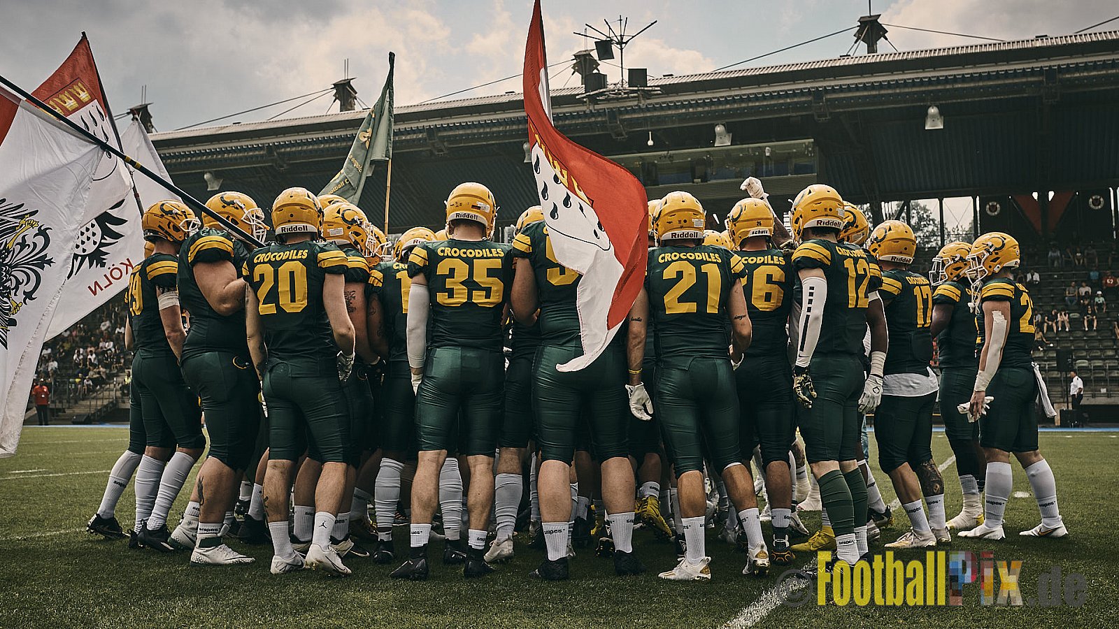 GFL Season 2022 Cologne Crocodiles vs. Kiel Baltic Hurricanes am 11.06.2022 im Stadion Stadion Höhenberg, Höhenberger Ring, 51103 Köln. Punkte Endstand 49 : 00. Bildnummer: 2022-06-11_0412 - CologneCrocodilesVsKielBalticHurricanes
