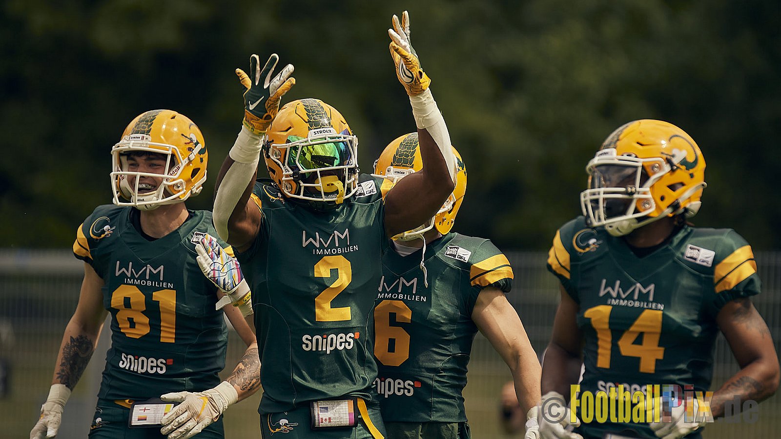 GFL Season 2022 Cologne Crocodiles vs. Kiel Baltic Hurricanes am 11.06.2022 im Stadion Stadion Höhenberg, Höhenberger Ring, 51103 Köln. Punkte Endstand 49 : 00. Bildnummer: 2022-06-11_0486 - CologneCrocodilesVsKielBalticHurricanes