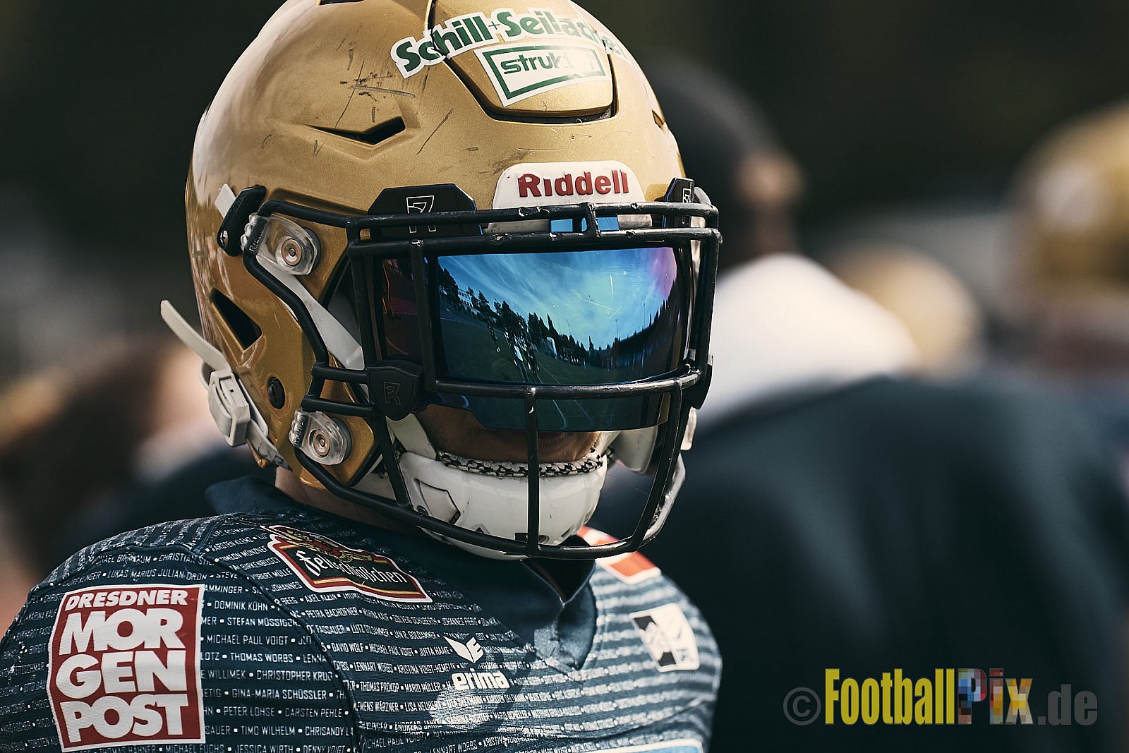 Spiel der GFL Season 2022 Düsseldorf Panther vs. Dresden Monarchs am 30.07.2022 im Stadion VfL Benrath, Karl-Hohmann-Straße 70, 40597 Düsseldorf, Punkte Endstand 00 : 21.
[Bildnummer: 2022-07-30_0159] - DPantherVsDresdenMonarchs