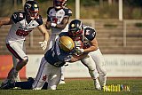 Spiel der GFL Season 2022 Düsseldorf Panther vs. Dresden Monarchs am 30.07.2022 im Stadion VfL Benrath, Karl-Hohmann-Straße 70, 40597 Düsseldorf, Punkte Endstand 00 : 21.
[Bildnummer: 2022-07-30_0287] - DPantherVsDresdenMonarchs