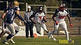 Spiel der GFL Season 2022 Düsseldorf Panther vs. Dresden Monarchs am 30.07.2022 im Stadion VfL Benrath, Karl-Hohmann-Straße 70, 40597 Düsseldorf, Punkte Endstand 00 : 21.
[Bildnummer: 2022-07-30_0290] - DPantherVsDresdenMonarchs