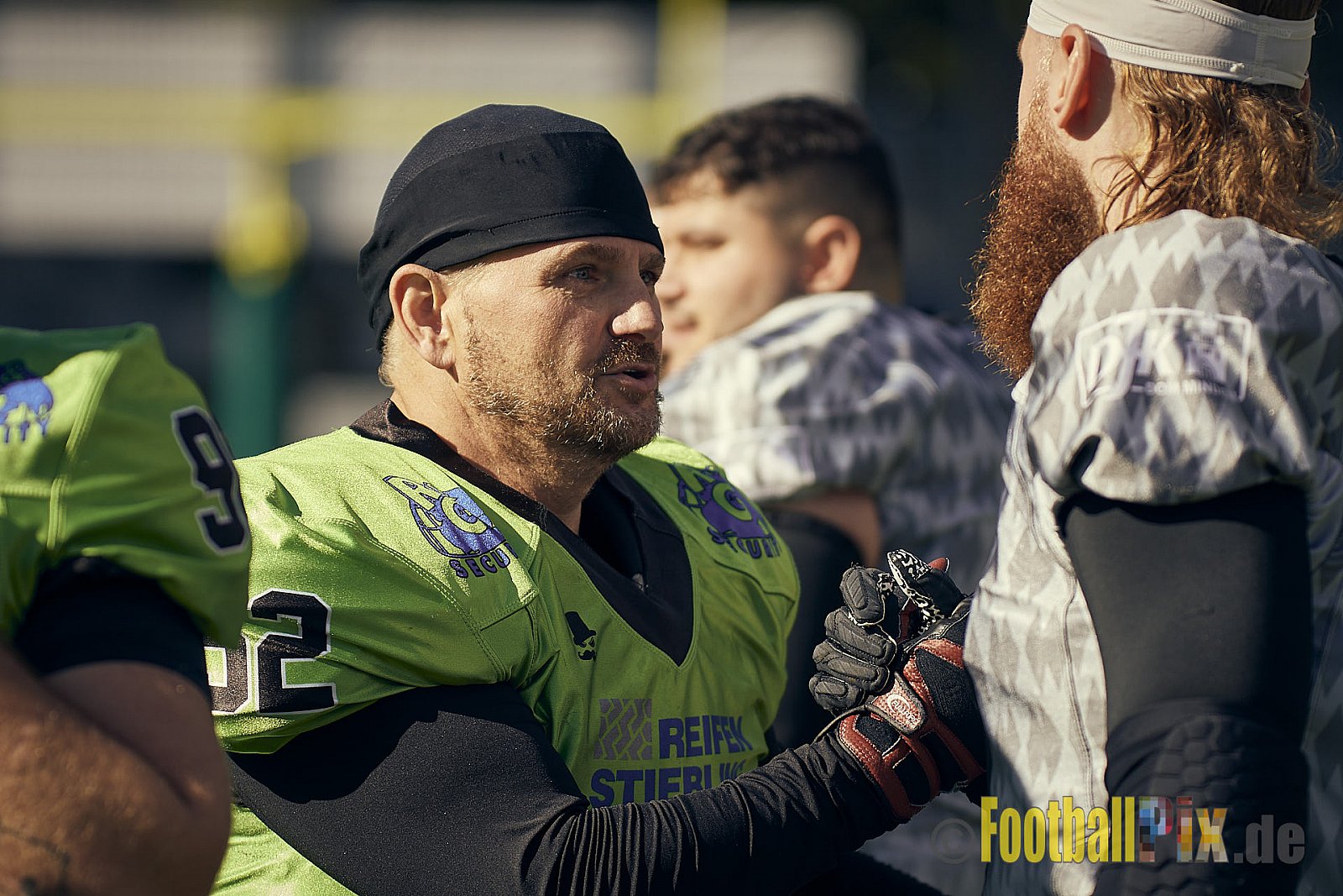AFCV NRW Verbandsliga Ost Season 2022 Herne Black Barons vs. Minden Wolves am 25.09.2022 im Stadion Horststadion, Gartenstraße 12-16, 44625 Herne, Punkte Endstand 12 : 34.
[Bildnummer: 2022-09-25_0091] - HerneBlackBaronsMindenWolves