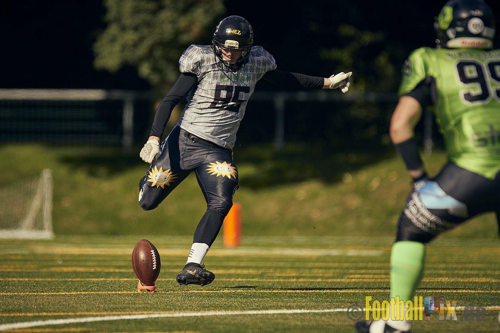 AFCV NRW Verbandsliga Ost Season 2022 Herne Black Barons vs. Minden Wolves am 25.09.2022 im Stadion Horststadion, Gartenstraße 12-16, 44625 Herne, Punkte Endstand 12 : 34.
[Bildnummer: 2022-09-25_0112] - HerneBlackBaronsMindenWolves