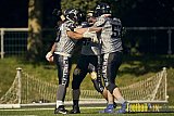 AFCV NRW Verbandsliga Ost Season 2022 Herne Black Barons vs. Minden Wolves am 25.09.2022 im Stadion Horststadion, Gartenstraße 12-16, 44625 Herne, Punkte Endstand 12 : 34.
[Bildnummer: 2022-09-25_0307] - HerneBlackBaronsMindenWolves