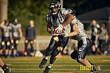 AFCV NRW Verbandsliga Ost Season 2022 Herne Black Barons vs. Minden Wolves am 25.09.2022 im Stadion Horststadion, Gartenstraße 12-16, 44625 Herne, Punkte Endstand 12 : 34.
[Bildnummer: 2022-09-25_0490] - HerneBlackBaronsMindenWolves