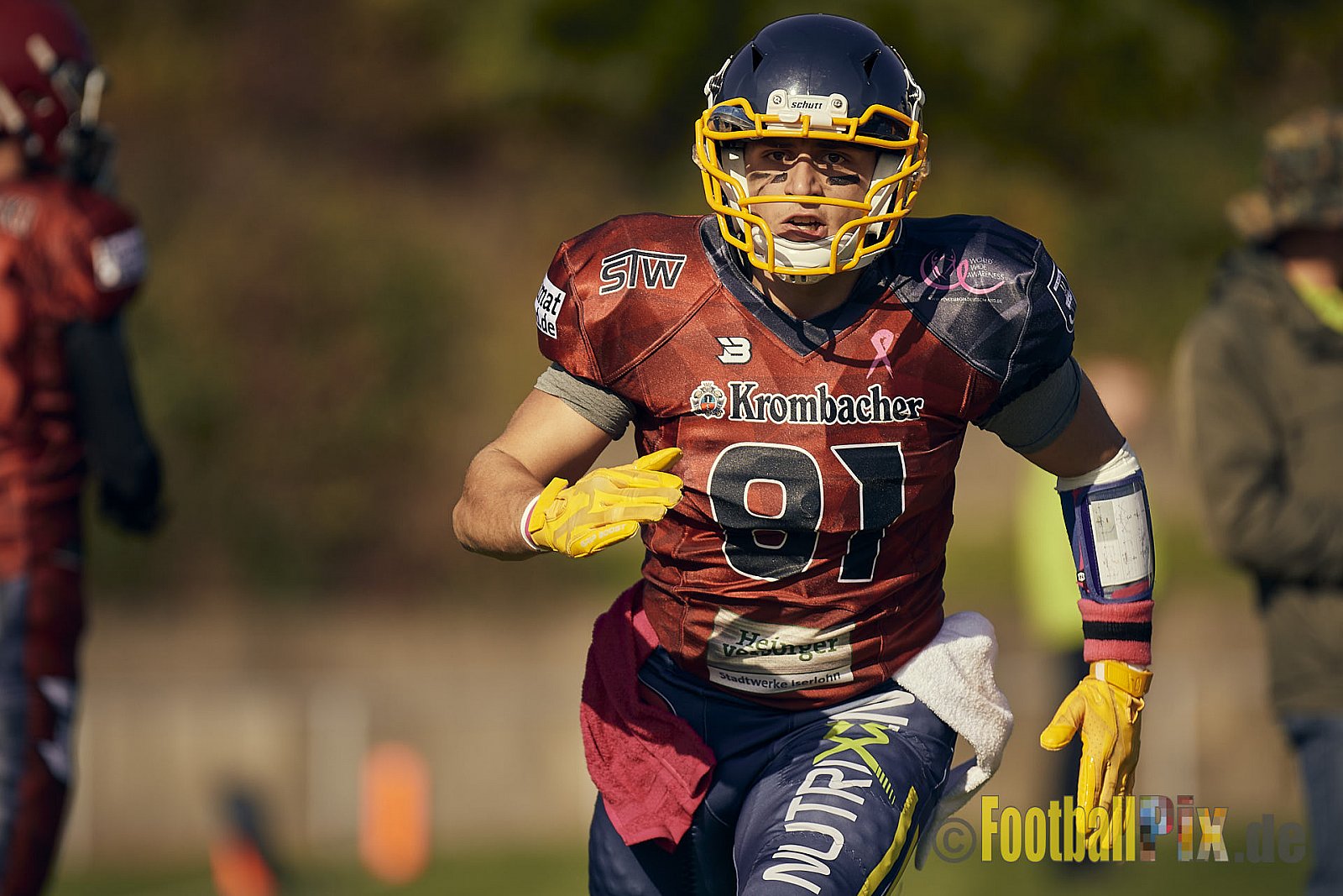 AFCV NRW Landesliga Season 2022 Iserlohn Titans vs. Bochum Rebels am 08.10.2022 im Stadion Hemberg-Stadion (Süd), Immermannstraße 10, 58636 Iserlohn, Punkte Endstand 13 : 03.
[Bildnummer: 2022-10-08_0037] - IserlohnTitansVsBochumRebels