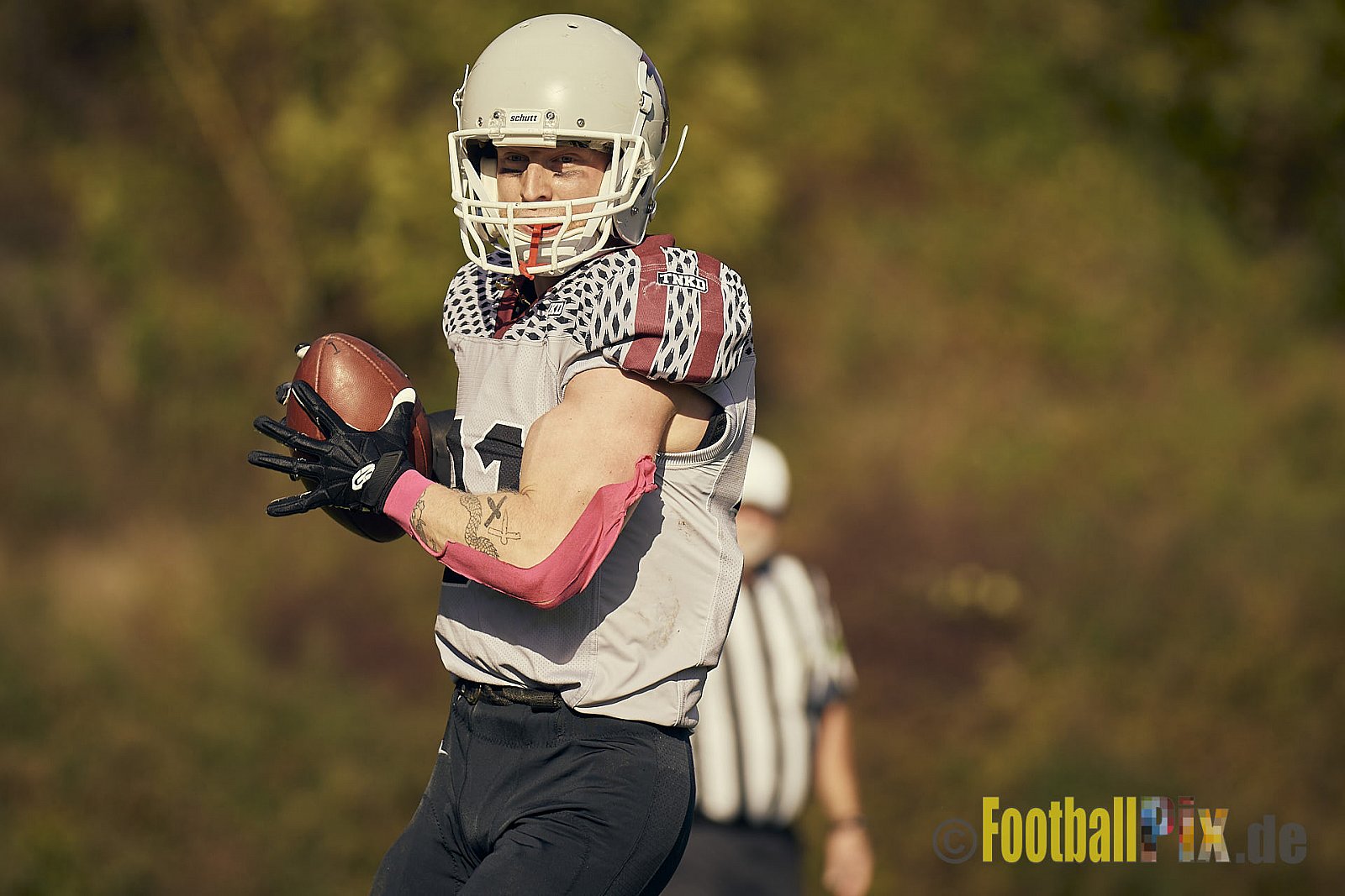 AFCV NRW Landesliga Season 2022 Iserlohn Titans vs. Bochum Rebels am 08.10.2022 im Stadion Hemberg-Stadion (Süd), Immermannstraße 10, 58636 Iserlohn, Punkte Endstand 13 : 03.
[Bildnummer: 2022-10-08_0312] - IserlohnTitansVsBochumRebels