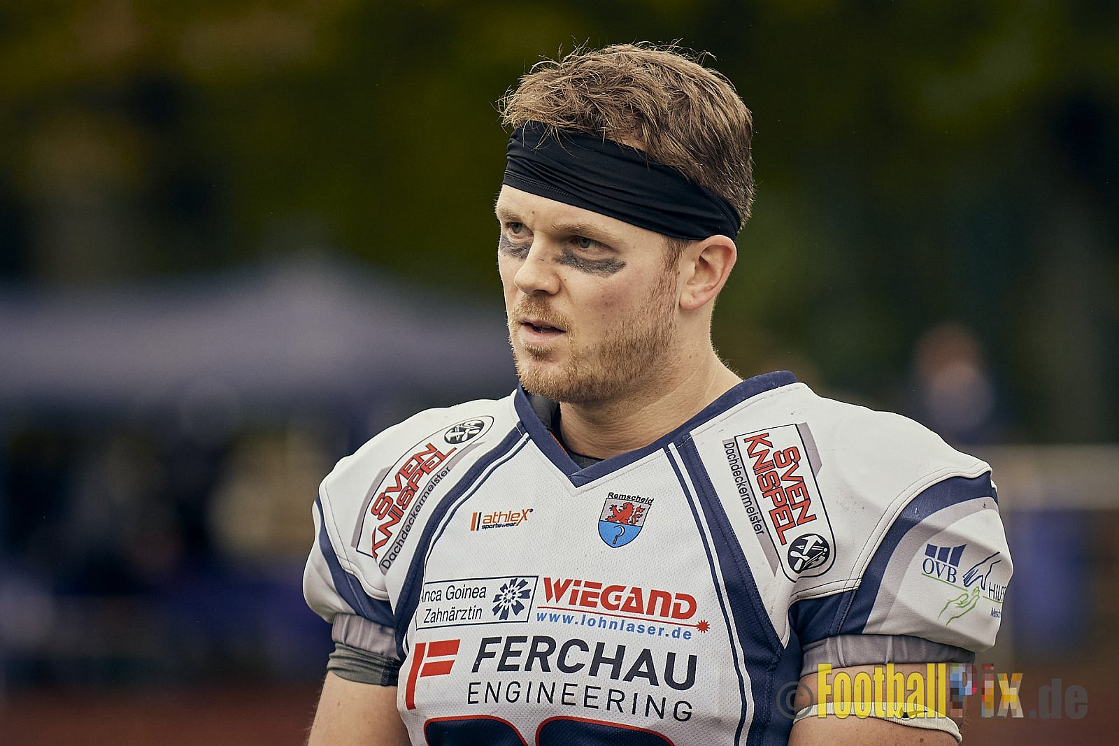 AFCV NRW Oberliga Season 2022 Remscheid Amboss vs. Krefeld Ravens am 15.10.2022 im Stadion Reinshagen Stadion, Wallburgstraße 25, 42857 Remscheid, Punkte Endstand 00 : 28.
[Bildnummer: 2022-10-15_0088] - RemscheidAmbossVsKrefeldRavens