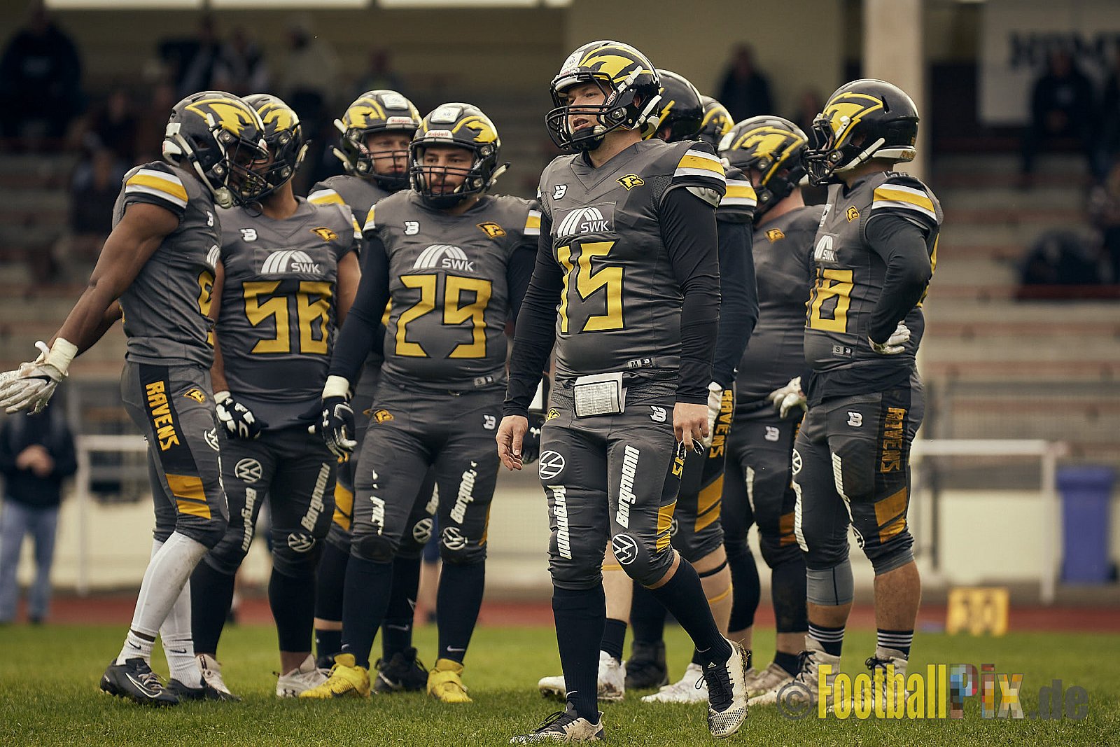 AFCV NRW Oberliga Season 2022 Remscheid Amboss vs. Krefeld Ravens am 15.10.2022 im Stadion Reinshagen Stadion, Wallburgstraße 25, 42857 Remscheid, Punkte Endstand 00 : 28.
[Bildnummer: 2022-10-15_0349] - RemscheidAmbossVsKrefeldRavens