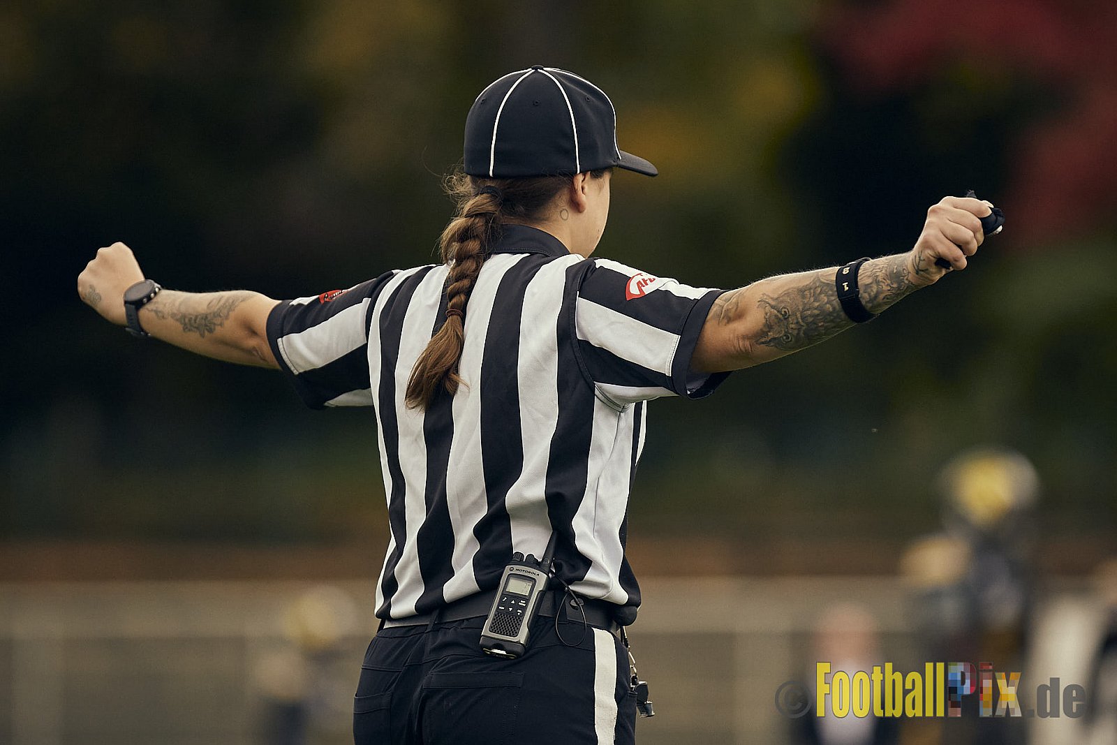AFCV NRW Oberliga Season 2022 Remscheid Amboss vs. Krefeld Ravens am 15.10.2022 im Stadion Reinshagen Stadion, Wallburgstraße 25, 42857 Remscheid, Punkte Endstand 00 : 28.
[Bildnummer: 2022-10-15_0641] - RemscheidAmbossVsKrefeldRavens