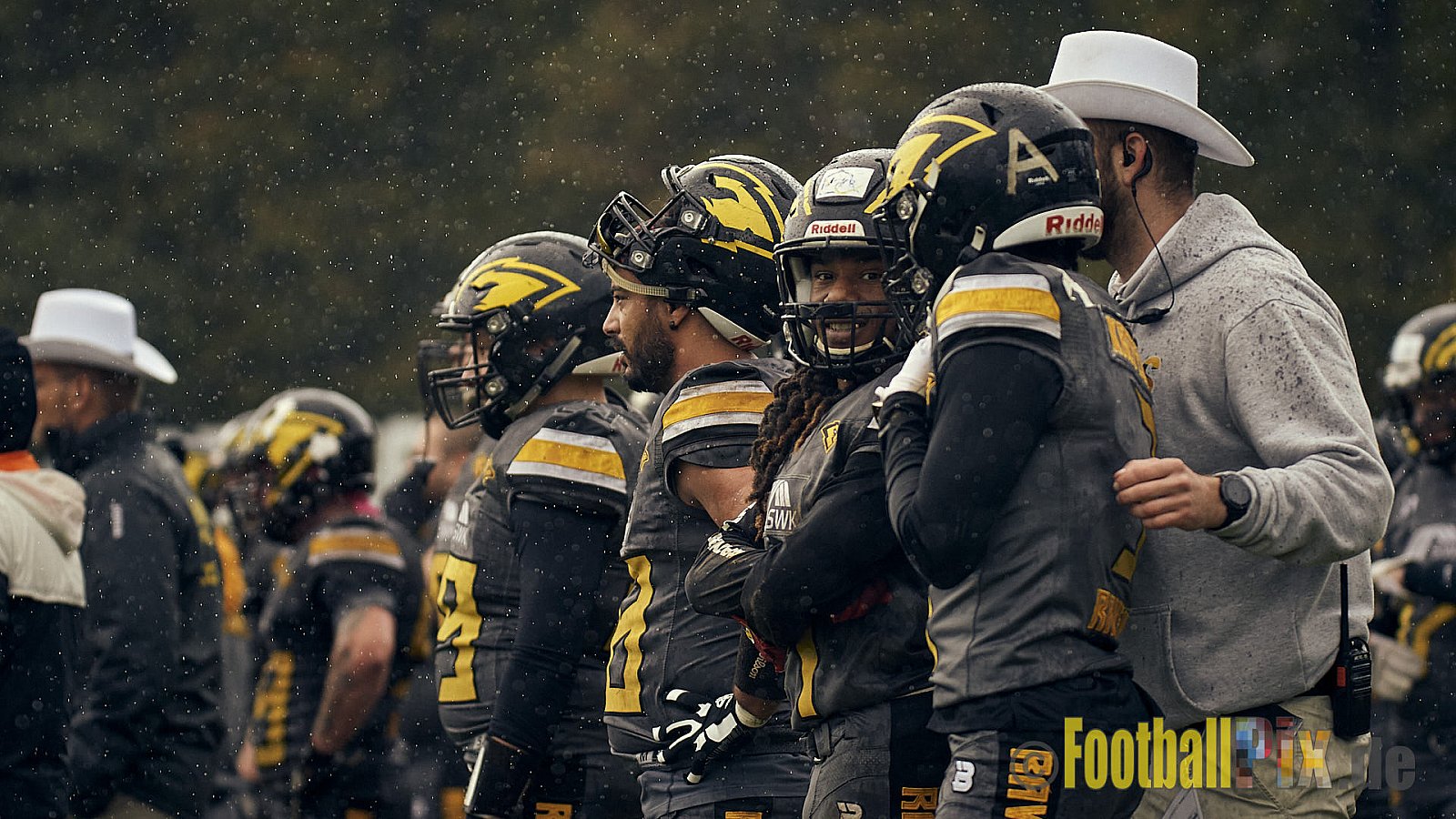 AFCV NRW Oberliga Season 2022 Remscheid Amboss vs. Krefeld Ravens am 15.10.2022 im Stadion Reinshagen Stadion, Wallburgstraße 25, 42857 Remscheid, Punkte Endstand 00 : 28.
[Bildnummer: 2022-10-15_0835] - RemscheidAmbossVsKrefeldRavens