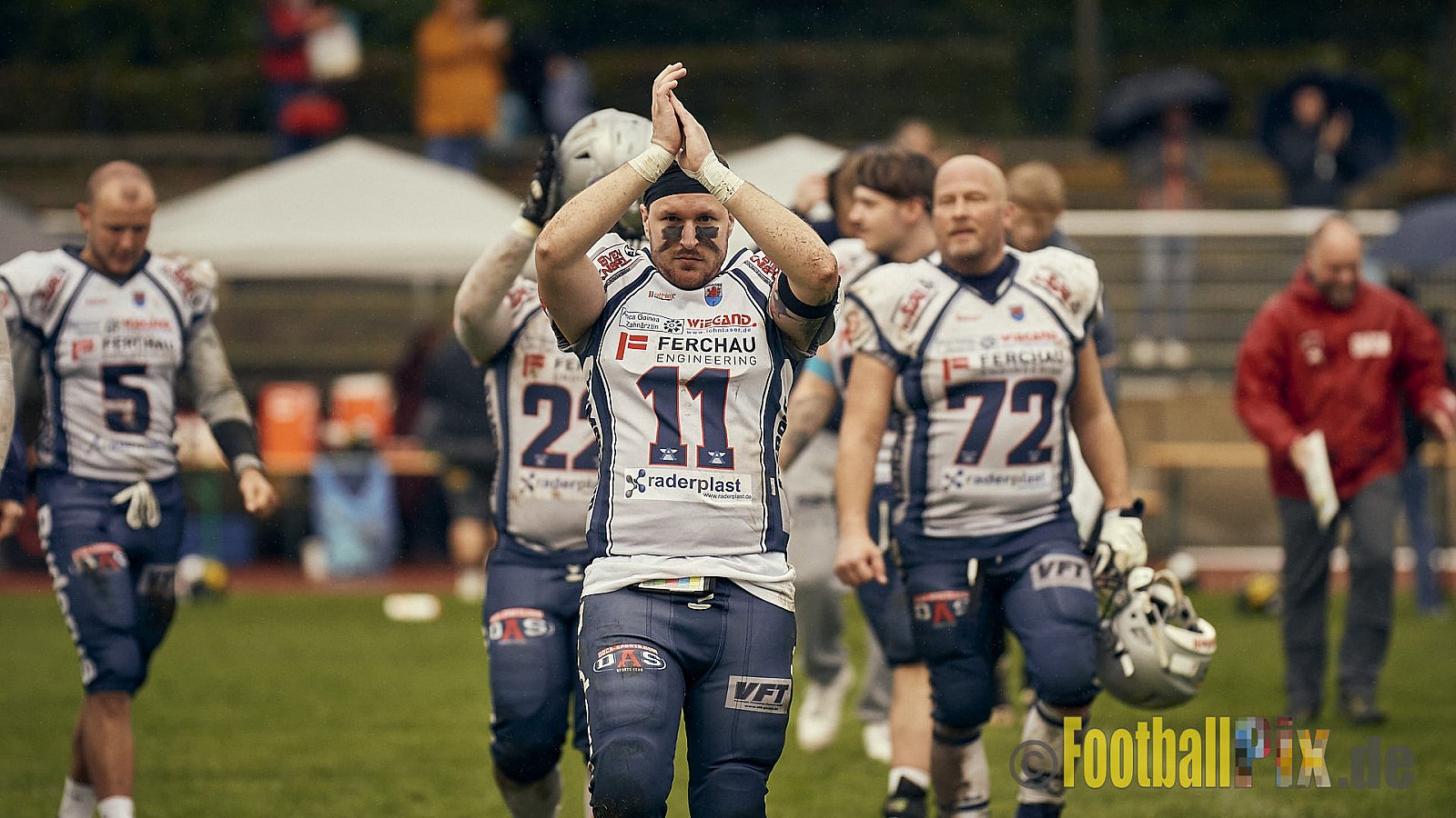AFCV NRW Oberliga Season 2022 Remscheid Amboss vs. Krefeld Ravens am 15.10.2022 im Stadion Reinshagen Stadion, Wallburgstraße 25, 42857 Remscheid, Punkte Endstand 00 : 28.
[Bildnummer: 2022-10-15_0863] - RemscheidAmbossVsKrefeldRavens