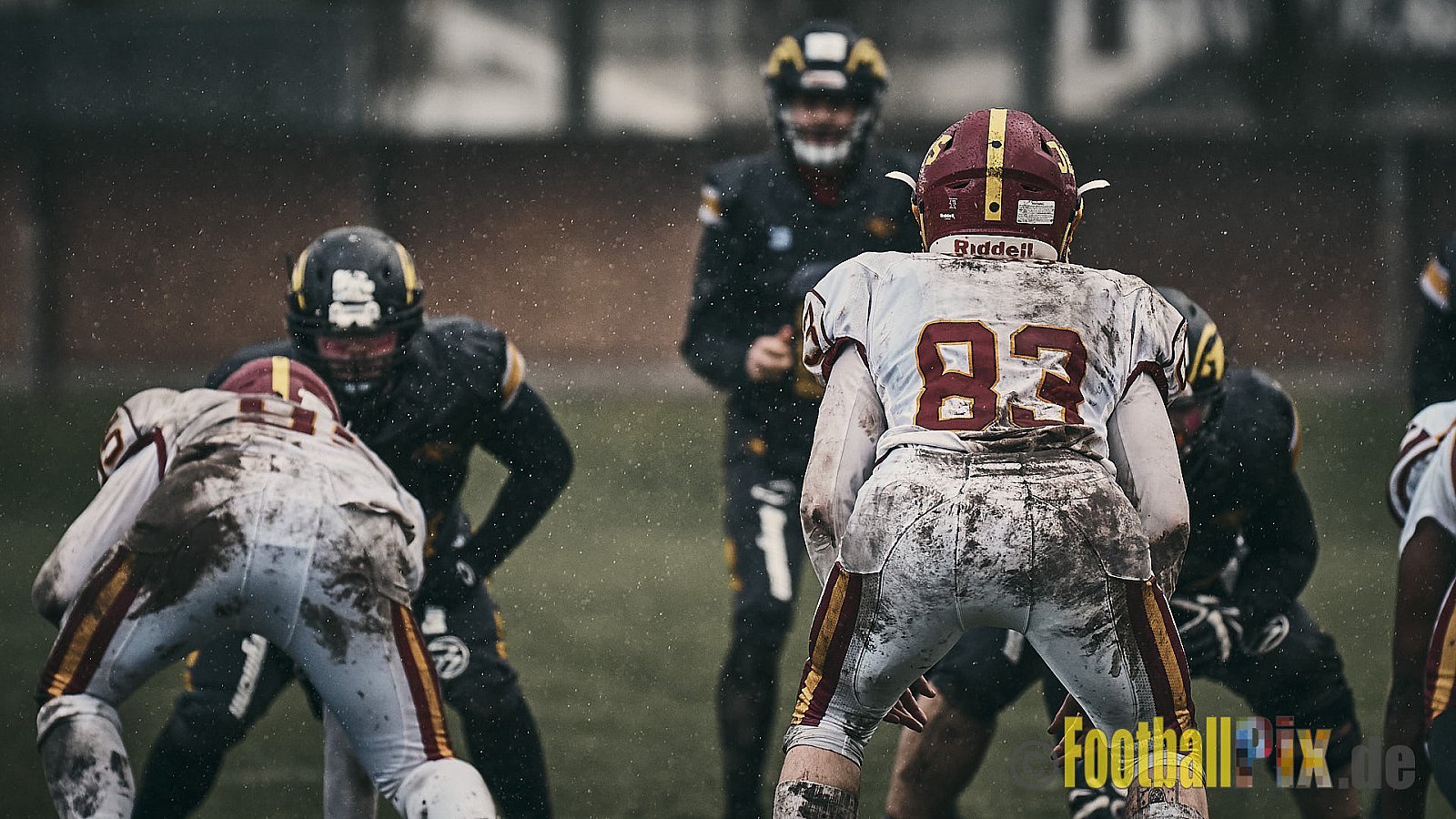 Preseason Game 2023 Krefeld Ravens vs. Troisdorf Jets am 25.03.2023 im Stadion BSA Sprödental. Die Adresse: BeziBSA Sprödental, Sprödentalstr. 15, 47799 Krefeld. Punkte Endstand 12 : 07. Bildnummer: 2023-03-25_0302 - KrefeldRavensVsTroisdorfJets