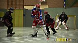 ISHD Inliner Hockey LLR Monheim Skunks I vs. Hilden Flames II am 14.05.2023 im Stadion Sporthalle Sandberg, Falkenstr., 40789 Monheim, Punkte Endstand 9 : 8. - IshdMonheimSkunksVsHildenFlames2