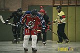 ISHD Inliner Hockey LLR Monheim Skunks I vs. Hilden Flames II am 14.05.2023 im Stadion Sporthalle Sandberg, Falkenstr., 40789 Monheim, Punkte Endstand 9 : 8. - IshdMonheimSkunksVsHildenFlames2