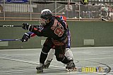 ISHD Inliner Hockey LLR Monheim Skunks I vs. Hilden Flames II am 14.05.2023 im Stadion Sporthalle Sandberg, Falkenstr., 40789 Monheim, Punkte Endstand 9 : 8. - IshdMonheimSkunksVsHildenFlames2