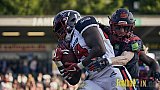 GFL2 Season 2023 Solingen Paladins vs. Düsseldorf Panther am 27.05.2023 im Stadion Jahnkampfbahn Solingen, Adolf-Clarenbach-Straße 36, 42719 Solingen. Punkte Endstand 20 : 21.
[Bildnummer: 2023-05-27_0509] - SolingenPaladinsVsDPanther