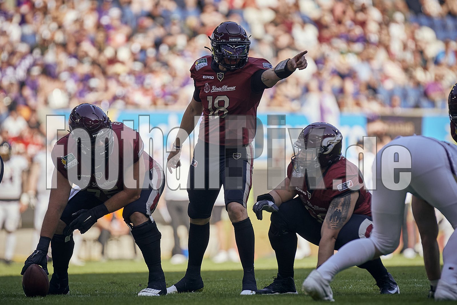 Die 1.Spielwoche der European League of Football (ELF) Season 2023 Rhein Fire vs. Frankfurt Galaxy  am 4.06.2023 im Stadion Schauinsland-Reisen-Arena, Margaretenstraße 5-7, 47055 Duisburg. Punkte Endstand 33 : 9. 
Bildnummer: 2023-06-04_0641 - ELF FrankfurtGalaxy@RheinFire