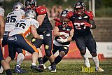 Spiel der GFL2 Season 2023 Düsseldorf Panther vs. Rostock Griffins am 17.06.2023 im Stadion VfL Benrath, Karl-Hohmann-Straße 70, 40597 Düsseldorf. Punkte Endstand 46 : 26. 
Bildnummer: 2023-06-17_0453 - DPantherVsRostockGriffins