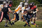 Spiel der GFL2 Season 2023 Düsseldorf Panther vs. Rostock Griffins am 17.06.2023 im Stadion VfL Benrath, Karl-Hohmann-Straße 70, 40597 Düsseldorf. Punkte Endstand 46 : 26. 
Bildnummer: 2023-06-17_0493 - DPantherVsRostockGriffins