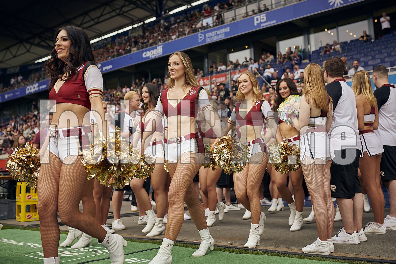 Die 3.Spielwoche der European League of Football (ELF) Season 2023 Rhein Fire vs. Paris Musketeers am 18.06.2023 im Stadion Schauinsland-Reisen-Arena, Margaretenstraße 5-7, 47055 Duisburg. Punkte Endstand 58 : 28. 
Bildnummer: 2023-06-18_0053 - ELF ParisMusketeers@RheinFire