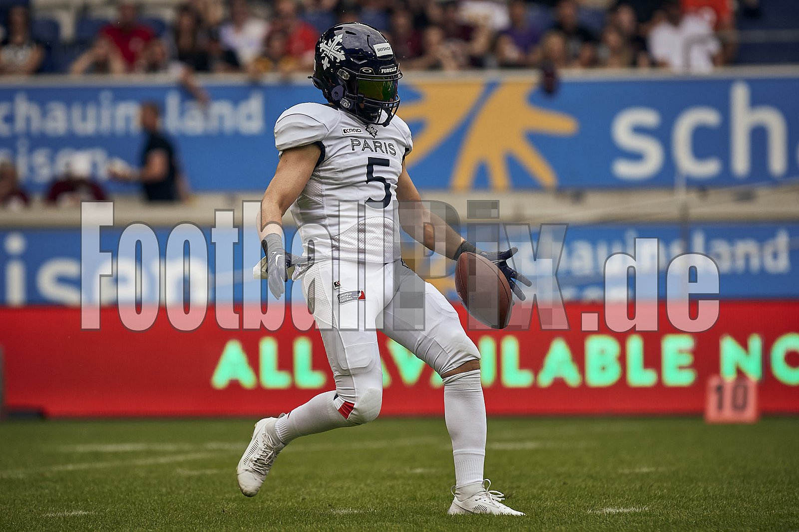 Die 3.Spielwoche der European League of Football (ELF) Season 2023 Rhein Fire vs. Paris Musketeers am 18.06.2023 im Stadion Schauinsland-Reisen-Arena, Margaretenstraße 5-7, 47055 Duisburg. Punkte Endstand 58 : 28. 
Bildnummer: 2023-06-18_0184 - ELF ParisMusketeers@RheinFire