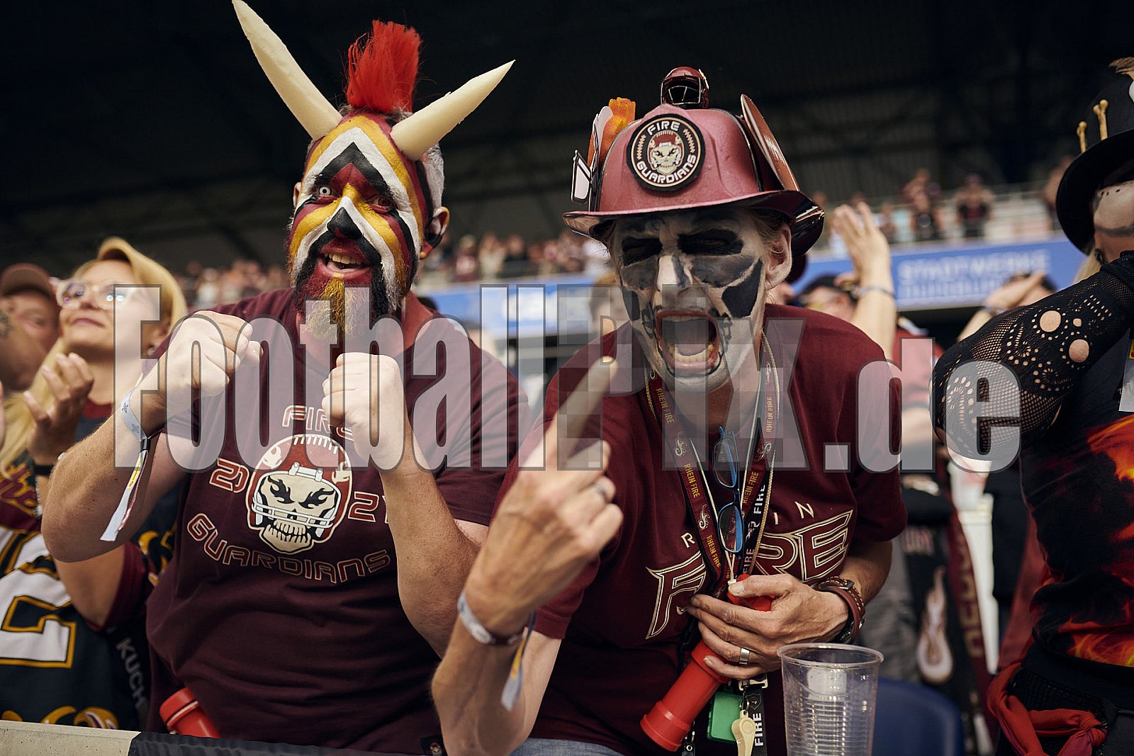 Die 3.Spielwoche der European League of Football (ELF) Season 2023 Rhein Fire vs. Paris Musketeers am 18.06.2023 im Stadion Schauinsland-Reisen-Arena, Margaretenstraße 5-7, 47055 Duisburg. Punkte Endstand 58 : 28. 
Bildnummer: 2023-06-18_0783 - ELF ParisMusketeers@RheinFire