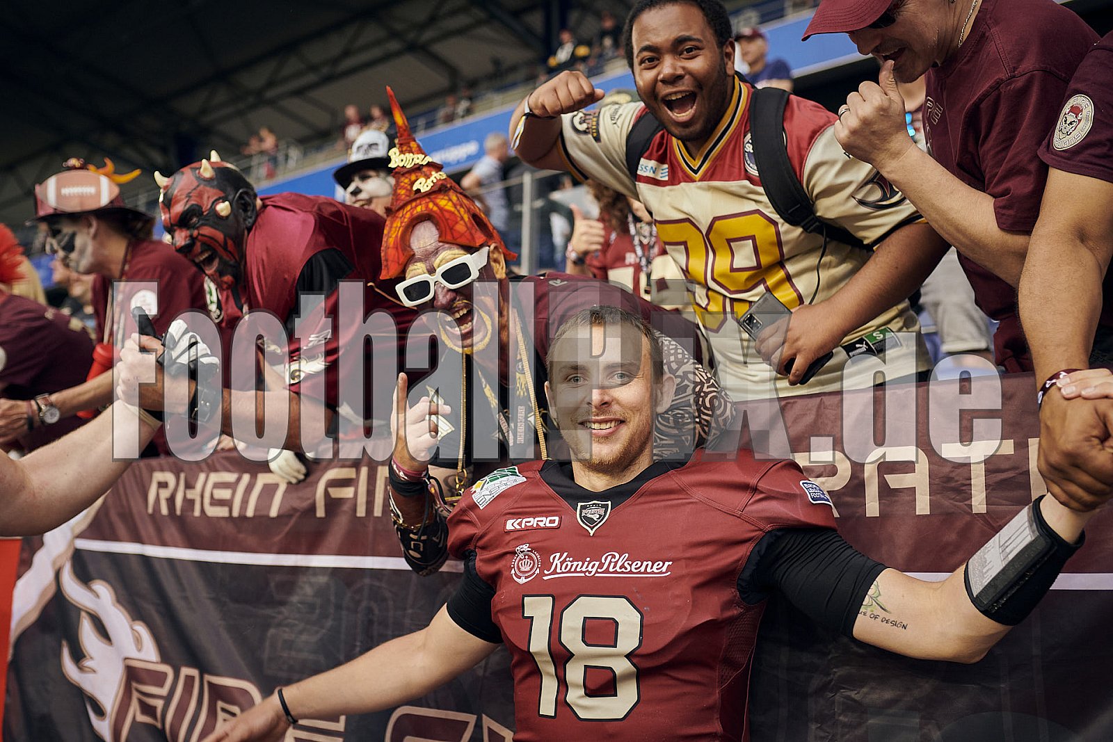 Die 3.Spielwoche der European League of Football (ELF) Season 2023 Rhein Fire vs. Paris Musketeers am 18.06.2023 im Stadion Schauinsland-Reisen-Arena, Margaretenstraße 5-7, 47055 Duisburg. Punkte Endstand 58 : 28. 
Bildnummer: 2023-06-18_0808 - ELF ParisMusketeers@RheinFire