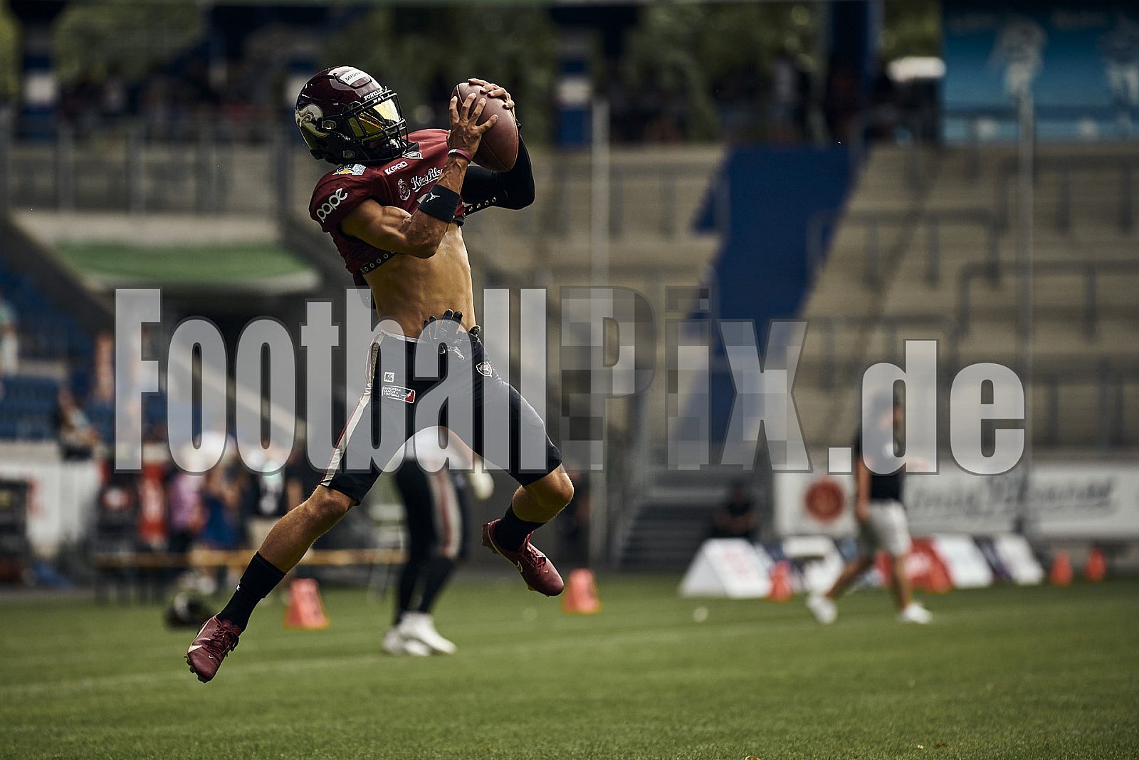 Die 6.Spielwoche der European League of Football (ELF) Season 2023 Rhein Fire vs. Munich Ravens am 09.07.2023 im Stadion Schauinsland-Reisen-Arena, Margaretenstraße 5-7, 47055 Duisburg. Punkte Endstand 39 : 25. 
Bildnummer: 2023-07-09_0051 - ELF MunichRavens@RheinFire