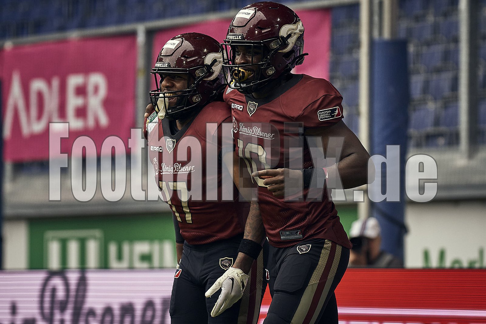 Die 6.Spielwoche der European League of Football (ELF) Season 2023 Rhein Fire vs. Munich Ravens am 09.07.2023 im Stadion Schauinsland-Reisen-Arena, Margaretenstraße 5-7, 47055 Duisburg. Punkte Endstand 39 : 25. 
Bildnummer: 2023-07-09_0804 - ELF MunichRavens@RheinFire