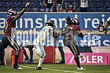 Die 6.Spielwoche der European League of Football (ELF) Season 2023 Rhein Fire vs. Munich Ravens am 09.07.2023 im Stadion Schauinsland-Reisen-Arena, Margaretenstraße 5-7, 47055 Duisburg. Punkte Endstand 39 : 25. 
Bildnummer: 2023-07-09_0870 - ELF MunichRavens@RheinFire