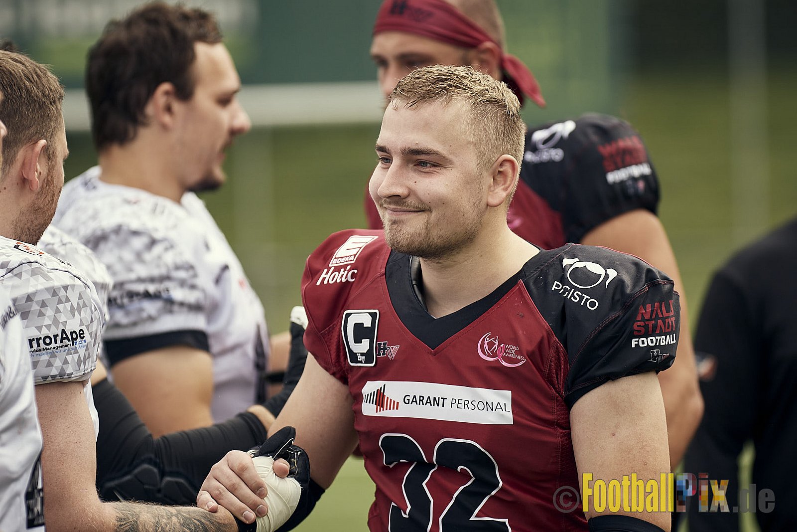 AFCV Landesliga NRW Season 2023 Iserlohn Titans vs. Lüdenscheid Lightnings am 5.08.2023 im Stadion inceptum-Stadion am Seilersee, Seeuferstraße 26, 58636 Iserlohn. Punkte Endstand 18 : 28. 
Bildnummer: 2023-08-05_0018 - IserlohnTitansVsLuedenscheidLightnings
