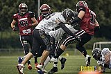 AFCV Landesliga NRW Season 2023 Iserlohn Titans vs. Lüdenscheid Lightnings am 5.08.2023 im Stadion inceptum-Stadion am Seilersee, Seeuferstraße 26, 58636 Iserlohn. Punkte Endstand 18 : 28. 
Bildnummer: 2023-08-05_0262 - IserlohnTitansVsLuedenscheidLightnings