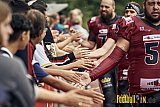 AFCV Landesliga NRW Season 2023 Iserlohn Titans vs. Lüdenscheid Lightnings am 5.08.2023 im Stadion inceptum-Stadion am Seilersee, Seeuferstraße 26, 58636 Iserlohn. Punkte Endstand 18 : 28. 
Bildnummer: 2023-08-05_0413 - IserlohnTitansVsLuedenscheidLightnings