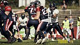 Ligaspiel der GFL2 Season 2023 Düsseldorf Panther vs. Oldenburg Knights am 12.08.2023 im Stadion VfL Benrath, Karl-Hohmann-Straße 70, 40597 Düsseldorf. Punkte Endstand 6 : 8.
Bildnummer: 2023-08-12_0115 - DPantherVsOldenburgKnights