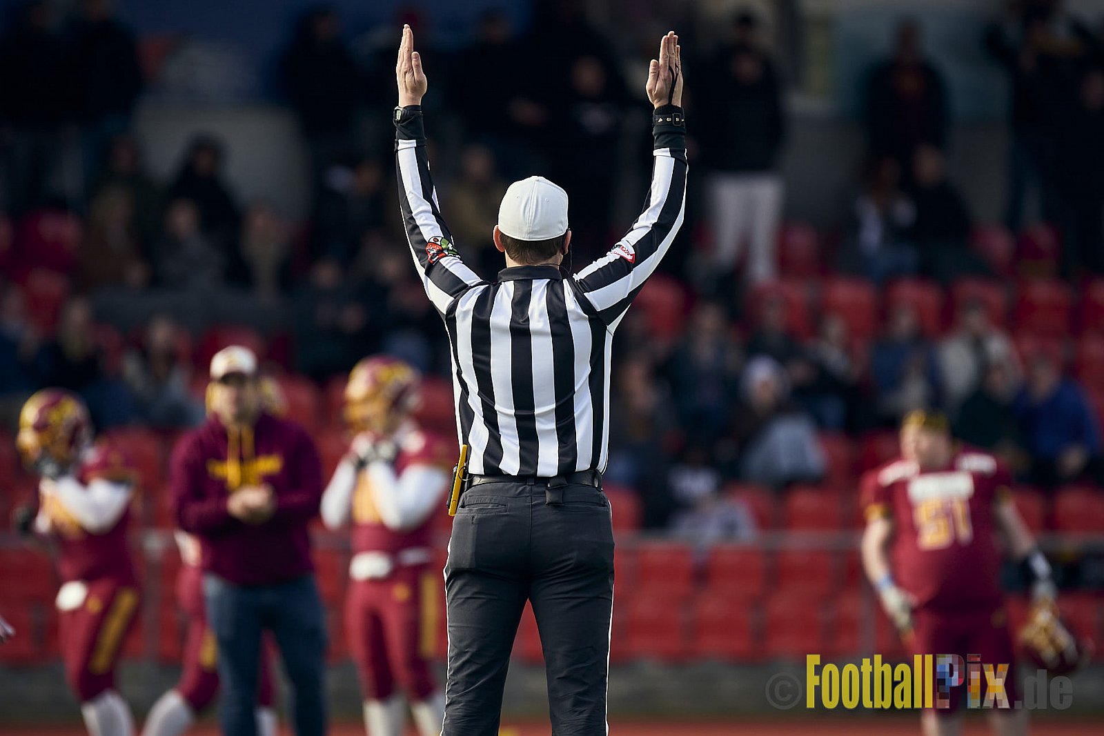 Spiel der Regionalliga AFCV NRW Season 2024 Troisdorf Jets vs. Bonn Gamecocks am 21.04.2024 im Aggerstadion Troisdorf, Punkte Endstand 28 : 07.
[Bildnummer: 2024-04-21_336] - TroisdorfJetsVsBonnGamecocks
