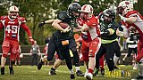 AFCV Verbandsliga Season 2024 Rheine Raptors vs. Gelsenkirchen Devils am 28.04.2024 im Jahnstadion, Schützenstraße, 48429 Rheine, Punkte Endstand 28 : 31.
[Bildnummer: 2024-04-28_0297] - RheineRaptorsVsGelsenkirchenDevils