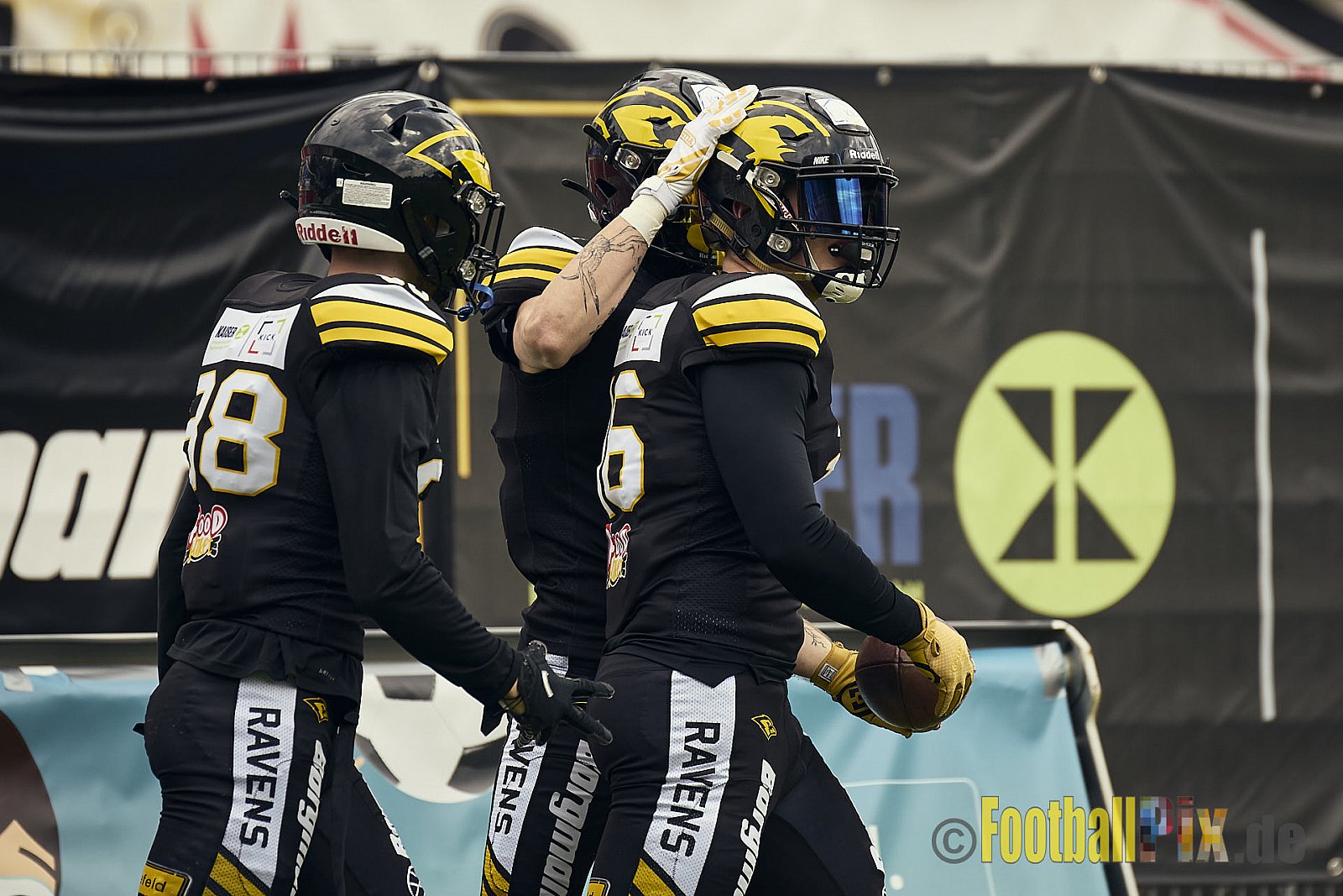 AFCV Regionalliga Season 2024 Krefeld Ravens vs. Troisdorf Jets am 05.05.2024 im Stadion Grotenburg, Tiergartenstraße 165, 47800 Krefeld, Punkte Endstand 46 : 14.
[Bildnummer: 2024-05-05_0166] - KrefeldRavensVsTroisdorfJets