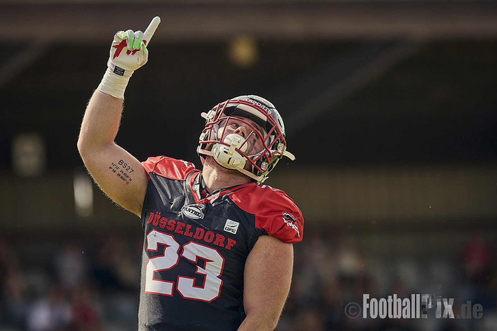 GFL2 Season 2024 Düsseldorf Panther vs. Cottbus Crayfish am 29.06.2024 im Bezirks Sportanlage Benrath, Nürnberger Straße, Benrath, Stadtbezirk 9, Dusseldorf, North Rhine-Westphalia, 40599, Germany. Punkte Endstand 64 : 0. - DPantherVsCottbusCrayfish