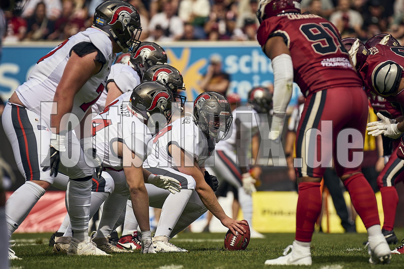 Die 7.Spielwoche der European League of Football (ELF) Season 2024 Cologne Centurions at Rhein Fire am 07.07.2024 im Stadion Schauinsland-Reisen-Arena, 5-7, Margaretenstraße, Neudorf-Süd, Duisburg-Mitte, Duisburg, North Rhine-Westphalia, 47055, Germany. Spiel Endstand 09 : 62. Bildnummer: 2024-07-07_0341 - Elf CologneCenturionsAtRheinFire