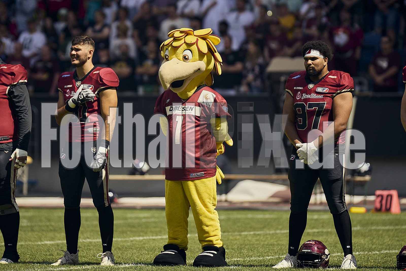 10.Spielwoche der European League of Football (ELF) Season 2024 Paris Musketeers at Rhein Fire am 28.07.2024 im Stadion Schauinsland-Reisen-Arena, Margaretenstraße 5-7, 47055 Duisburg. Spiel Endstand 06 : 38. Bildnummer: 2024-07-28_0333 - Elf ParisMusketeersAtRheinFire