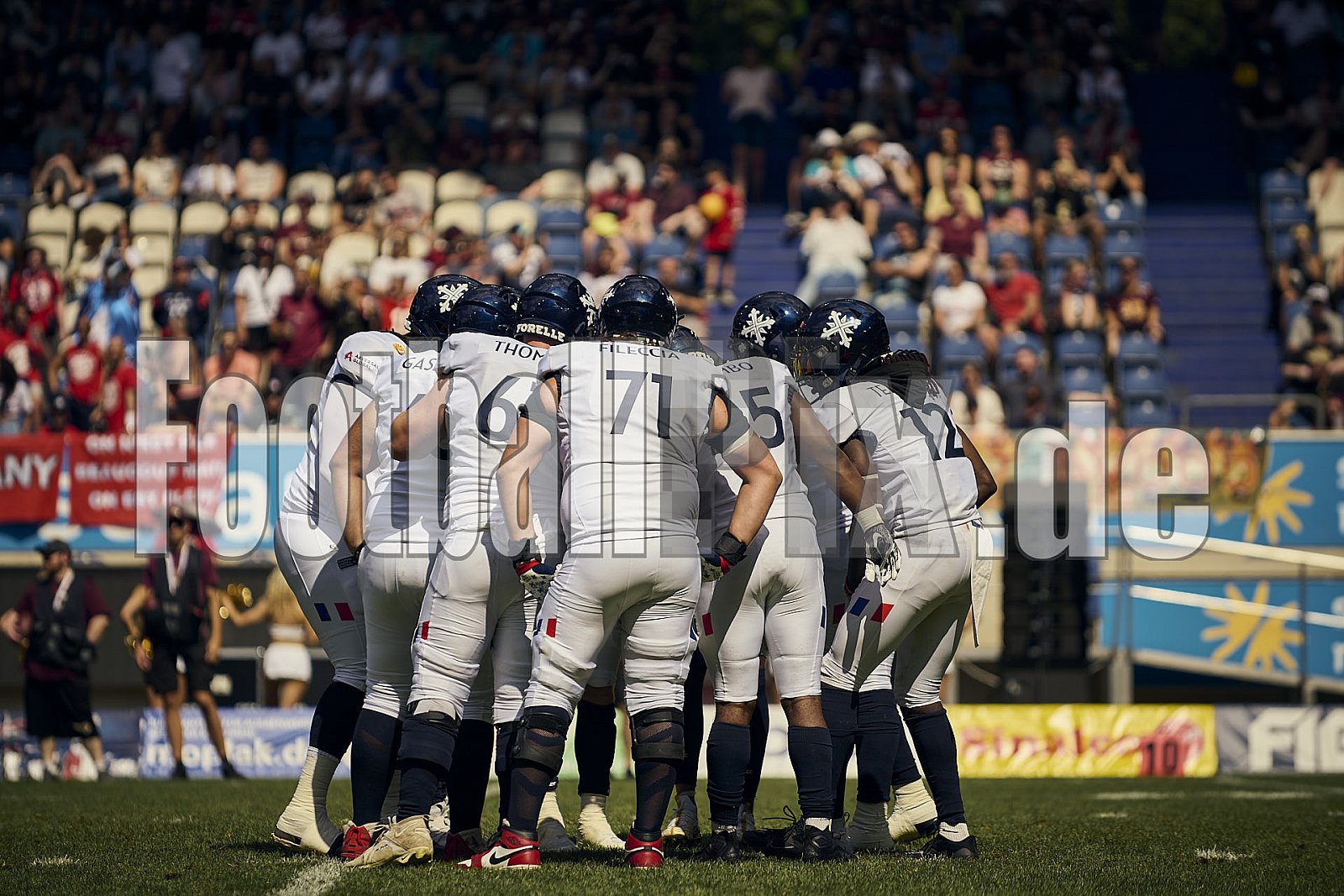 10.Spielwoche der European League of Football (ELF) Season 2024 Paris Musketeers at Rhein Fire am 28.07.2024 im Stadion Schauinsland-Reisen-Arena, Margaretenstraße 5-7, 47055 Duisburg. Spiel Endstand 06 : 38. Bildnummer: 2024-07-28_0769 - Elf ParisMusketeersAtRheinFire