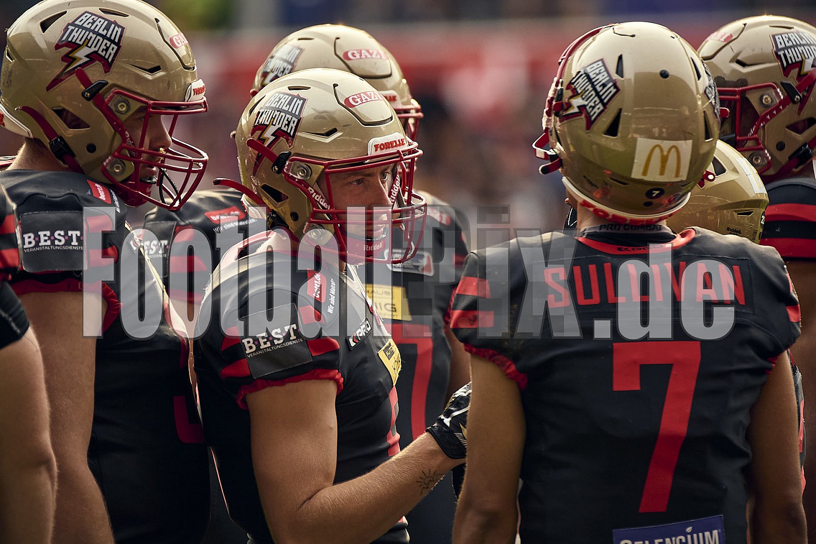 13.Spielwoche der European League of Football (ELF) Season 2024 Berlin Thunder at Rhein Fire am 18.08.2024 im Stadion . Spiel Endstand 14 : 47. Bildnummer: 2024-08-18_0730 - Elf BerlinThunderAtRheinFire
