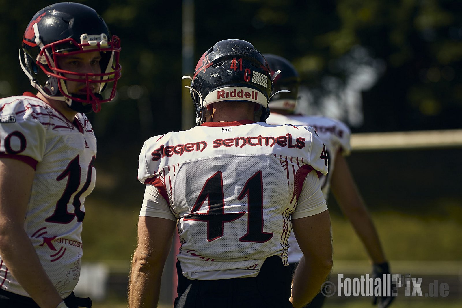 AFCV Verbandsliga NRW Season 2024 Recklinghausen Chargers vs. Siegen Sentinels am 24.08.2024 im Stadion Hohenhorst, Recklinghausen, Punkte Endstand 4 : 7.
[Bildnummer: 2024-08-24_0089] - RecklinghausenChargersVsSiegenSentinels