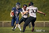 AFCV Verbandsliga NRW Season 2024 Recklinghausen Chargers vs. Siegen Sentinels am 24.08.2024 im Stadion Hohenhorst, Recklinghausen, Punkte Endstand 4 : 7.
[Bildnummer: 2024-08-24_0183] - RecklinghausenChargersVsSiegenSentinels