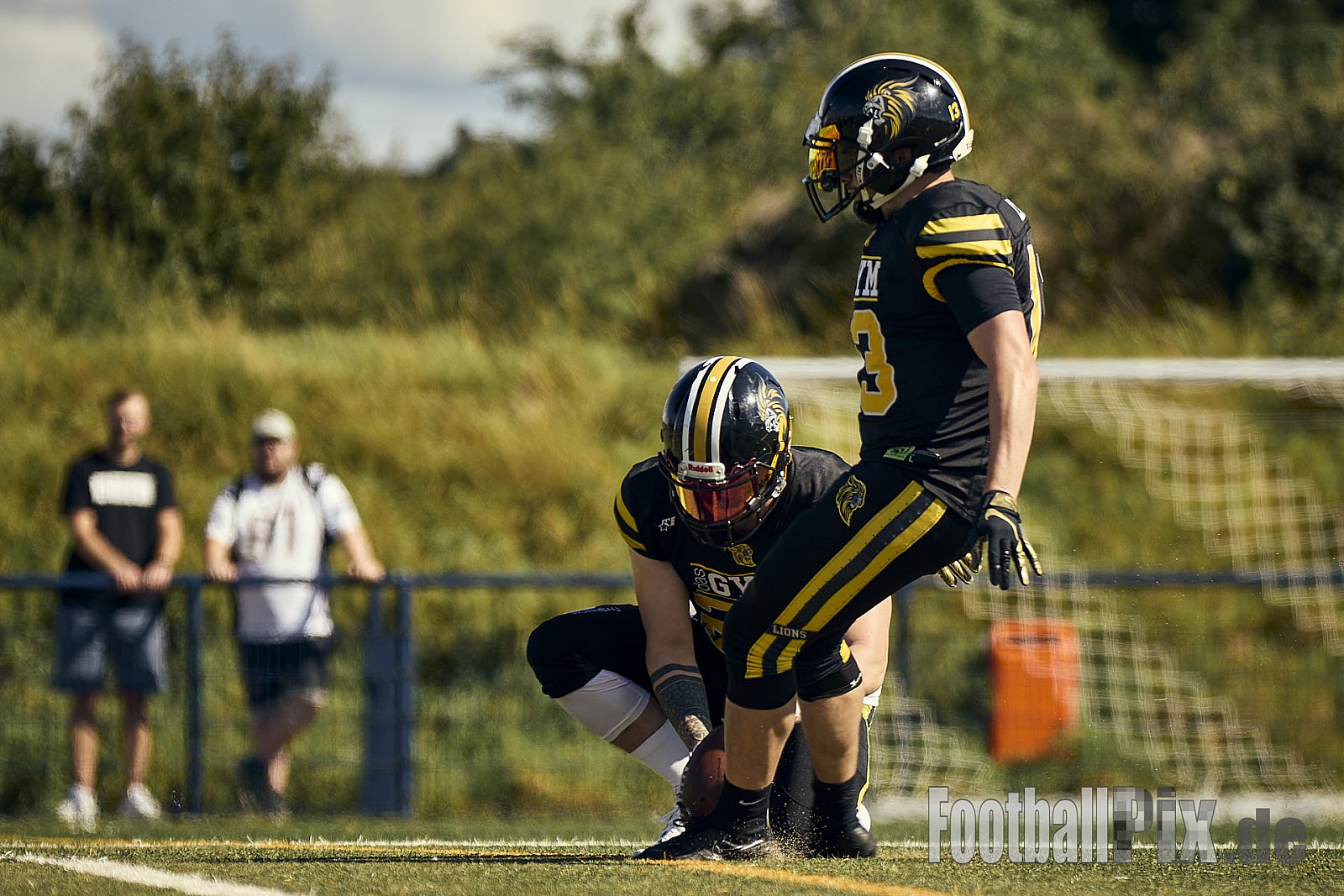 AFCV Landesliga NRW Season 2024 Euskirchen Lions vs. Herne Black Barons am 08.09.2024 im Stadion Sportanlage Stotzheim, Gertrudenhof, Stotzheim, 53879 Euskirchen, Punkte Endstand 51 : 0.
[Bildnummer: 2024-09-08_0127] - EuskirchenLionsVsHerneBlackBarons
