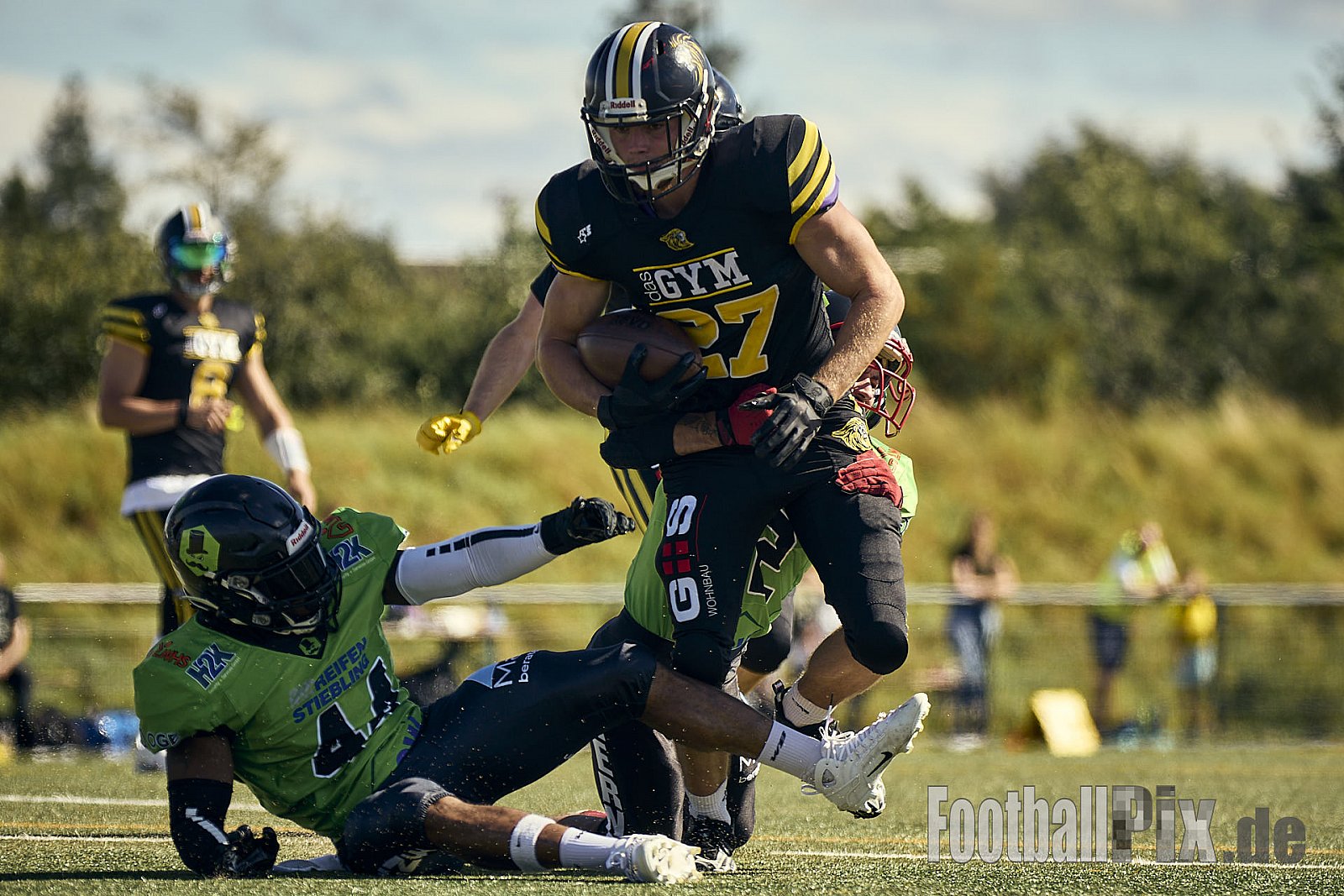 AFCV Landesliga NRW Season 2024 Euskirchen Lions vs. Herne Black Barons am 08.09.2024 im Stadion Sportanlage Stotzheim, Gertrudenhof, Stotzheim, 53879 Euskirchen, Punkte Endstand 51 : 0.
[Bildnummer: 2024-09-08_0175] - EuskirchenLionsVsHerneBlackBarons