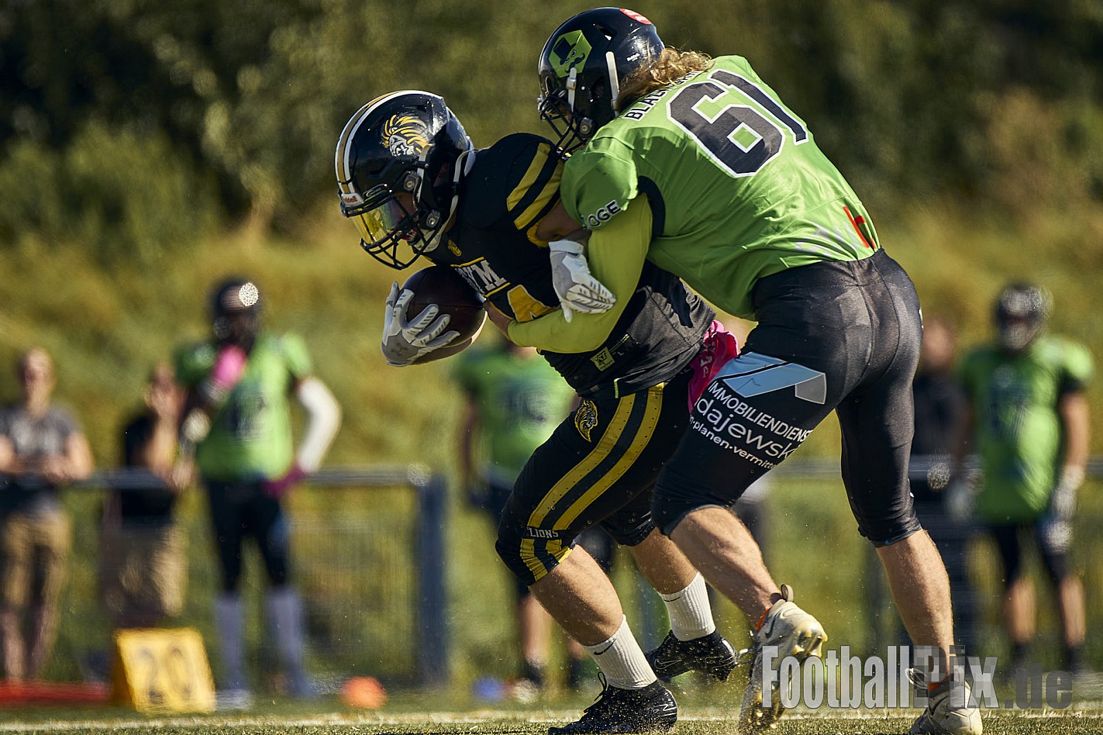 AFCV Landesliga NRW Season 2024 Euskirchen Lions vs. Herne Black Barons am 08.09.2024 im Stadion Sportanlage Stotzheim, Gertrudenhof, Stotzheim, 53879 Euskirchen, Punkte Endstand 51 : 0.
[Bildnummer: 2024-09-08_0249] - EuskirchenLionsVsHerneBlackBarons