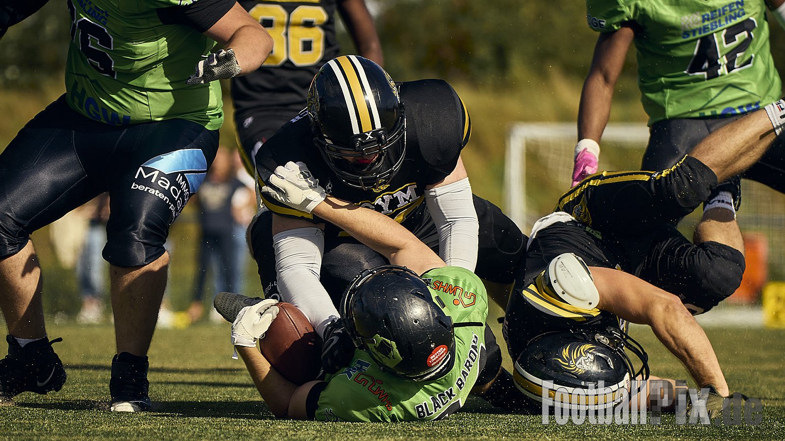 AFCV Landesliga NRW Season 2024 Euskirchen Lions vs. Herne Black Barons am 08.09.2024 im Stadion Sportanlage Stotzheim, Gertrudenhof, Stotzheim, 53879 Euskirchen, Punkte Endstand 51 : 0.
[Bildnummer: 2024-09-08_0537] - EuskirchenLionsVsHerneBlackBarons